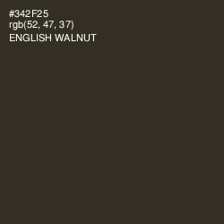 #342F25 - English Walnut Color Image